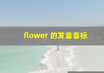 flower 的发音音标